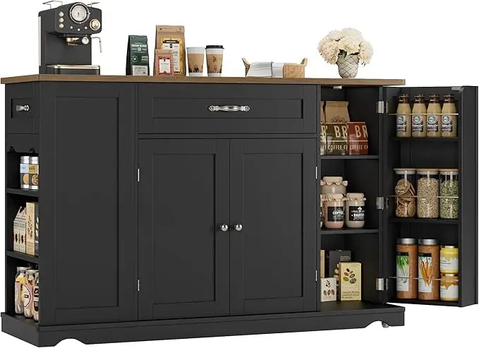 Guangbai Kitchen Island Cart With Storage And Wheels 2 Drawers