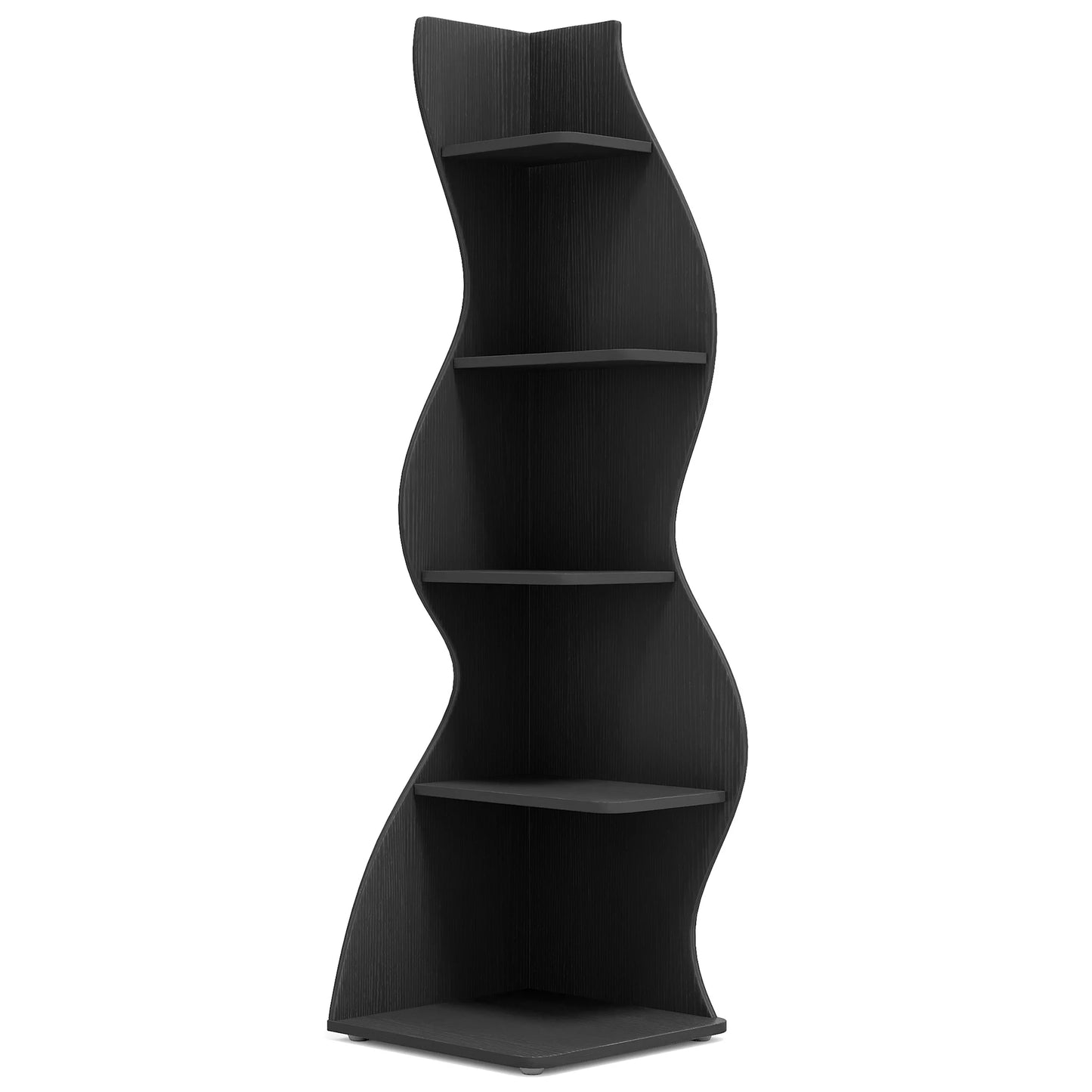 Tribesigns 5-Tier Corner Shelf Wall Bookcase and Plant Stand