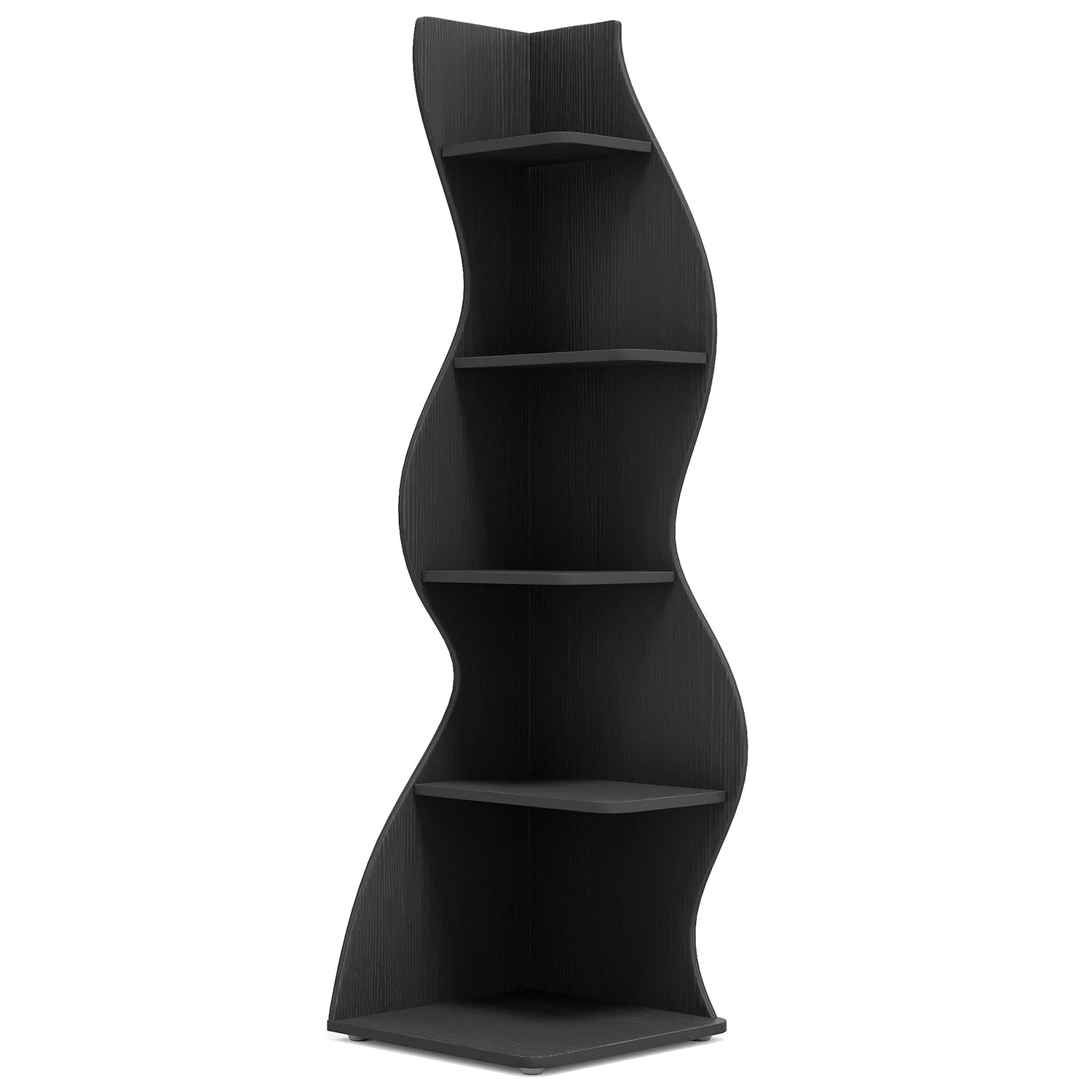 Tribesigns 5-Tier Corner Shelf Wall Bookcase and Plant Stand