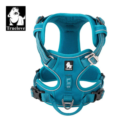 TRUELOVECN Truelove Reflective Nylon Dog Harness No Pull Adjustable