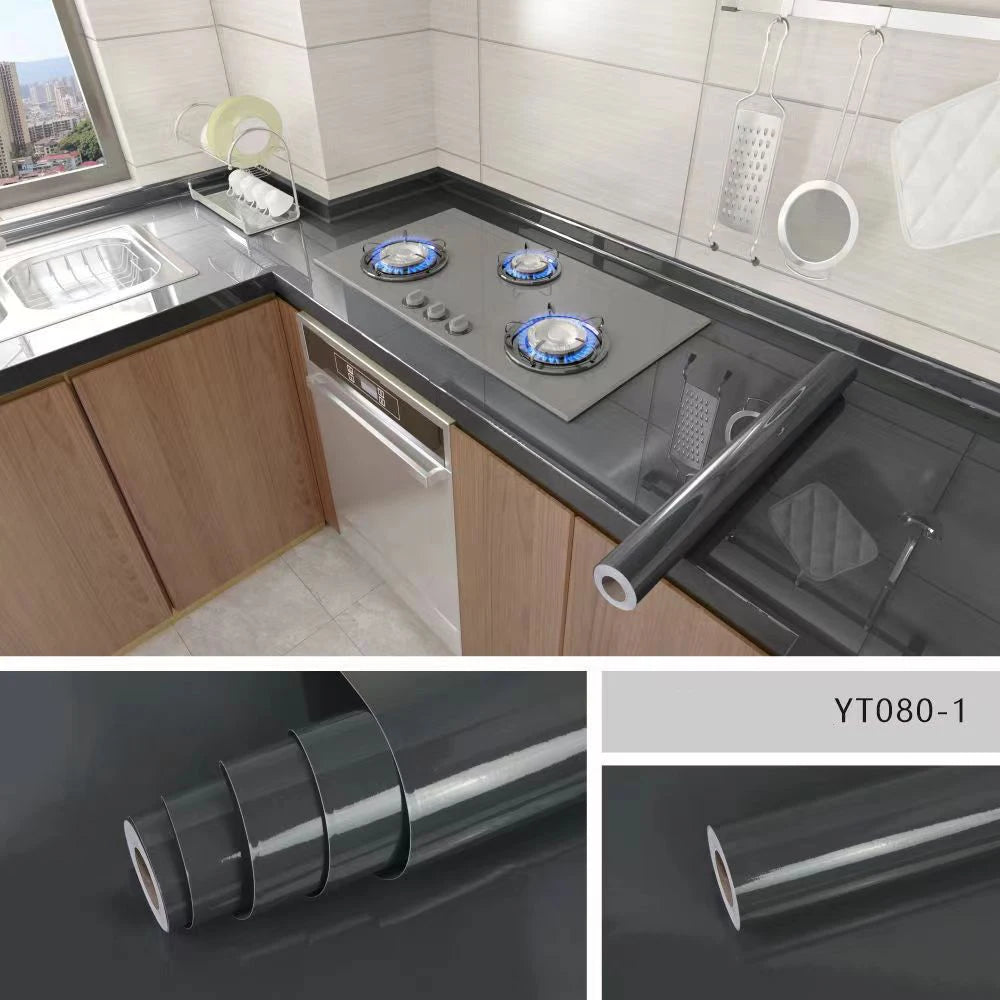 Marble Kitchen Peel and Stick PVC Wallpaper Film Countertops