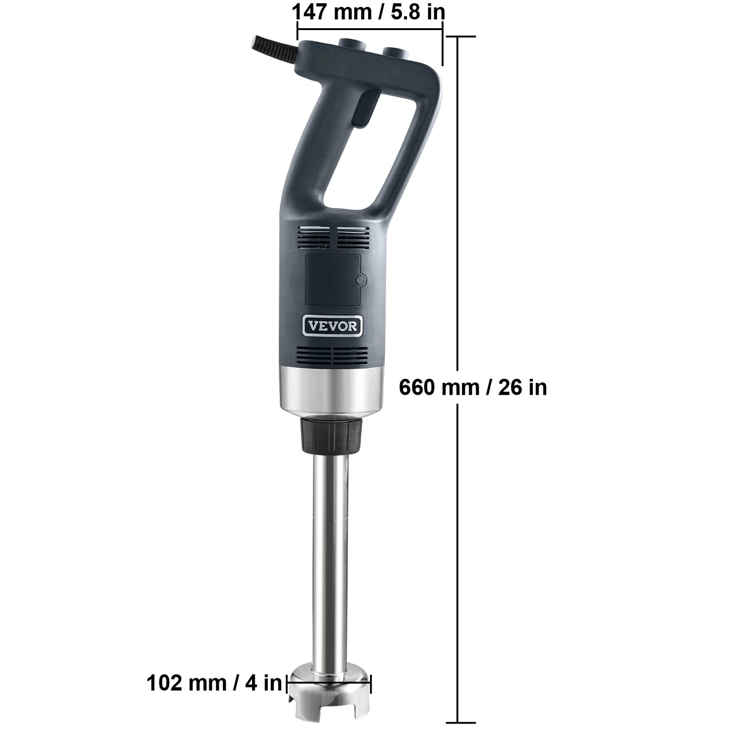 SucceBuy Commercial Immersion Blender 500W Heavy Duty Variable Speed