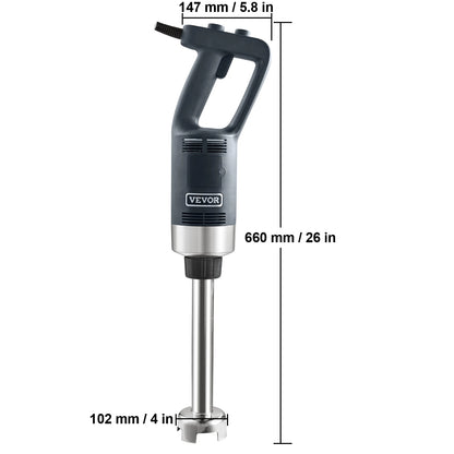 SucceBuy Commercial Immersion Blender 500W Heavy Duty Variable Speed
