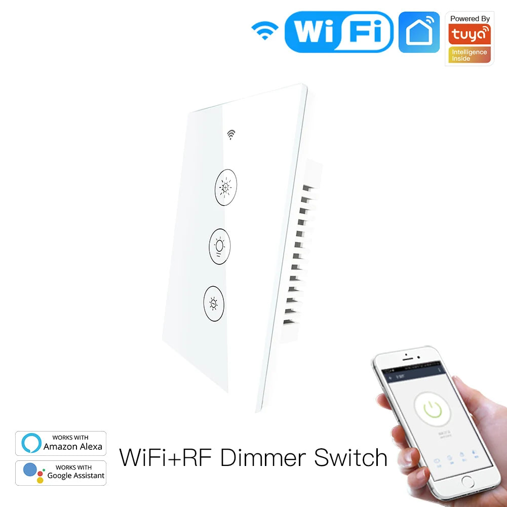 MOESEU LVD WiFi RF Smart Light Dimmer Switch 2/3 Way