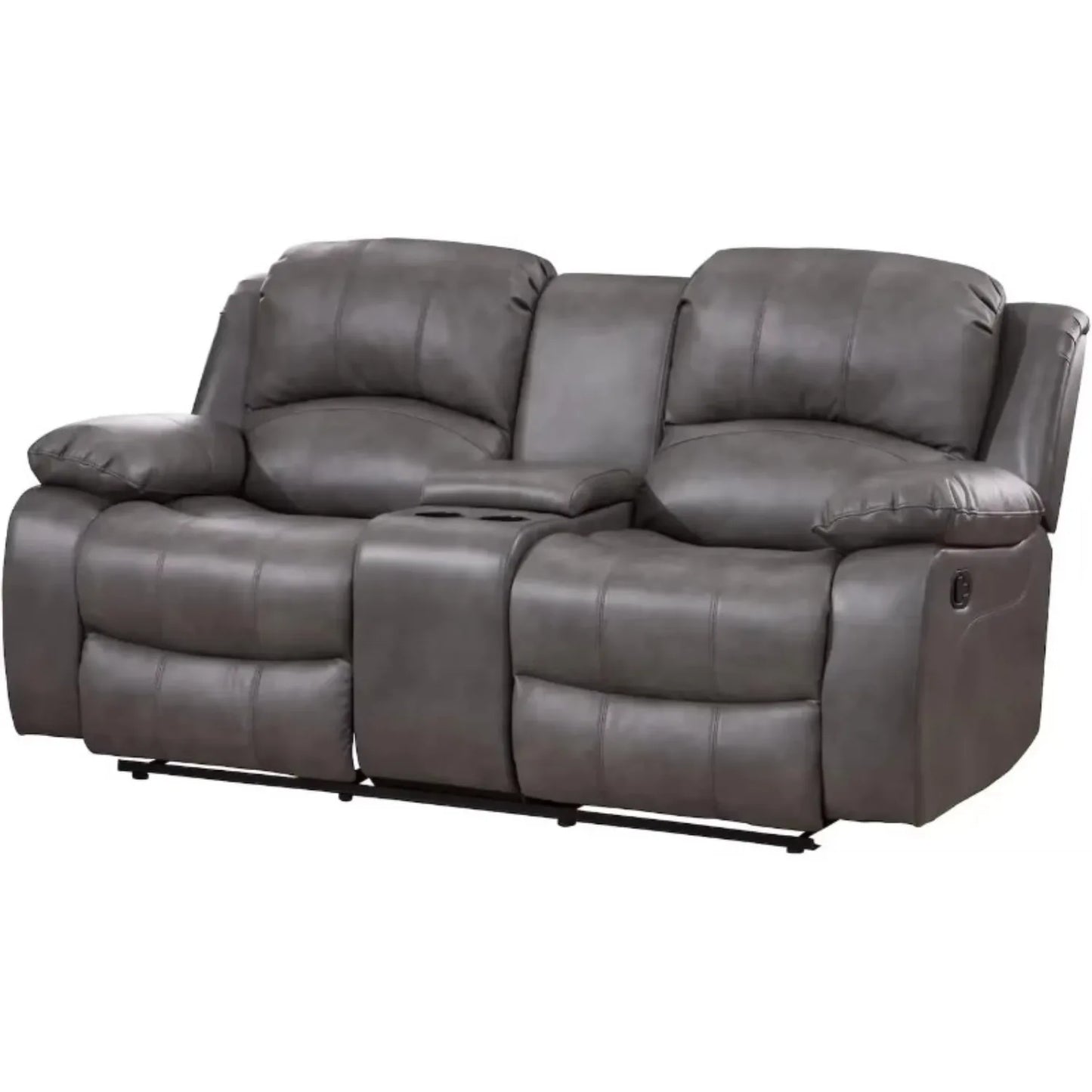 Leather Air Reclining Sofa Loveseat Set
