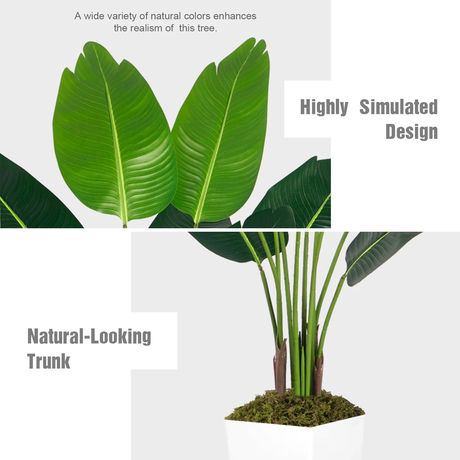 Olitree Bird Of Paradise Artificial Plant Indoor Floor Home Decor