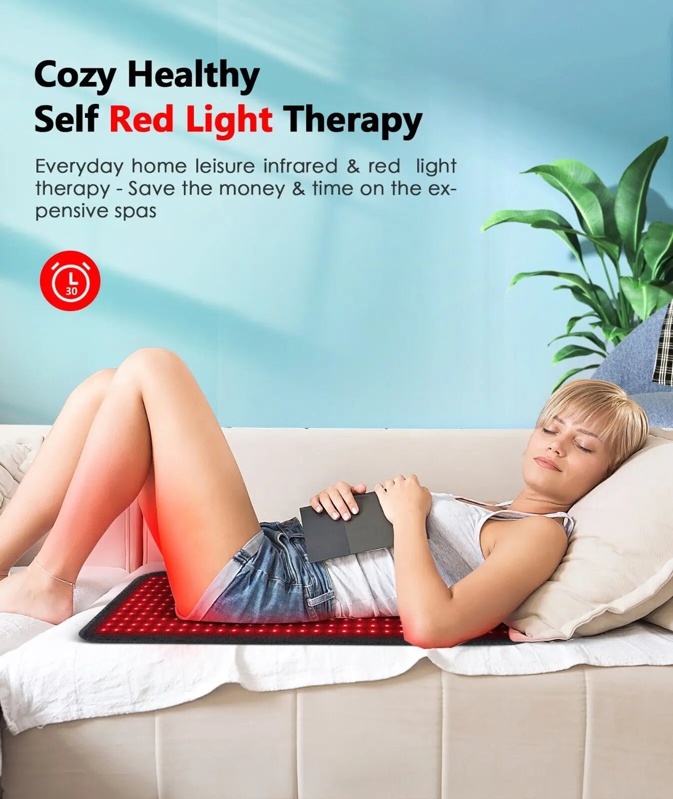 Red Light Therapy Mat Infrared LED Pain Relief Pad