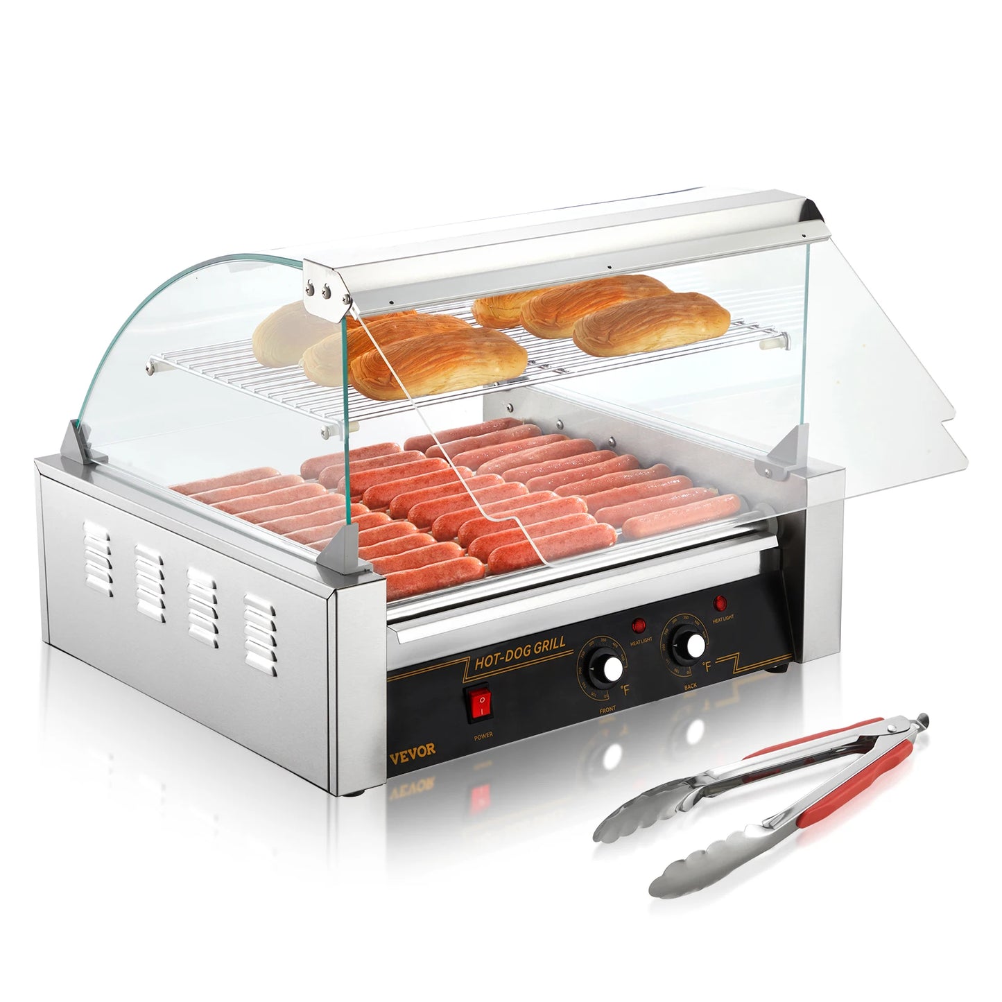 SucceBuy Commercial Hot Dog Roller Electric Sausage Maker 110V