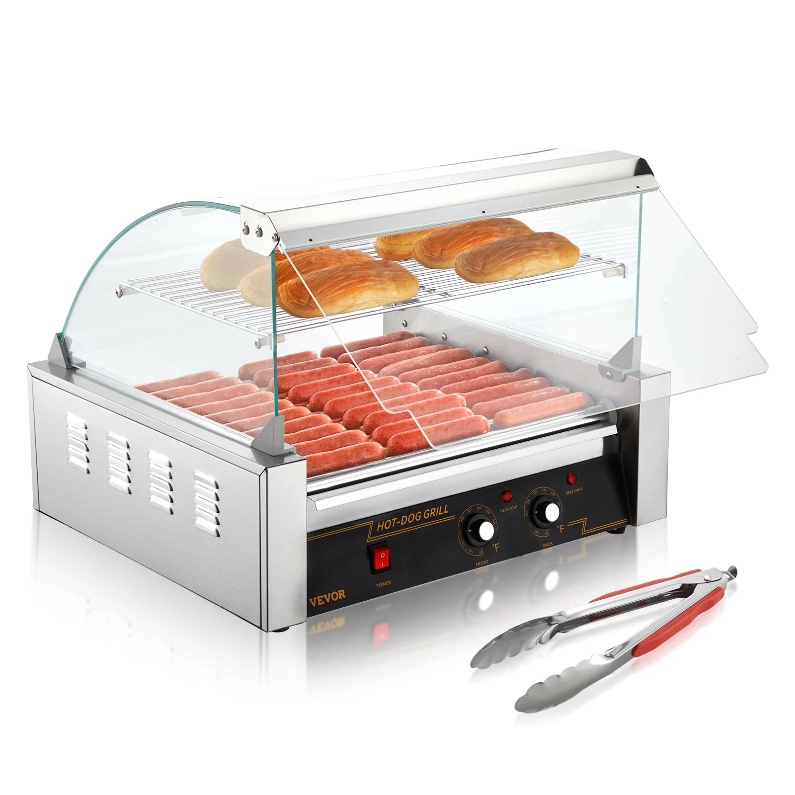 SucceBuy Commercial Hot Dog Roller Electric Sausage Maker 110V
