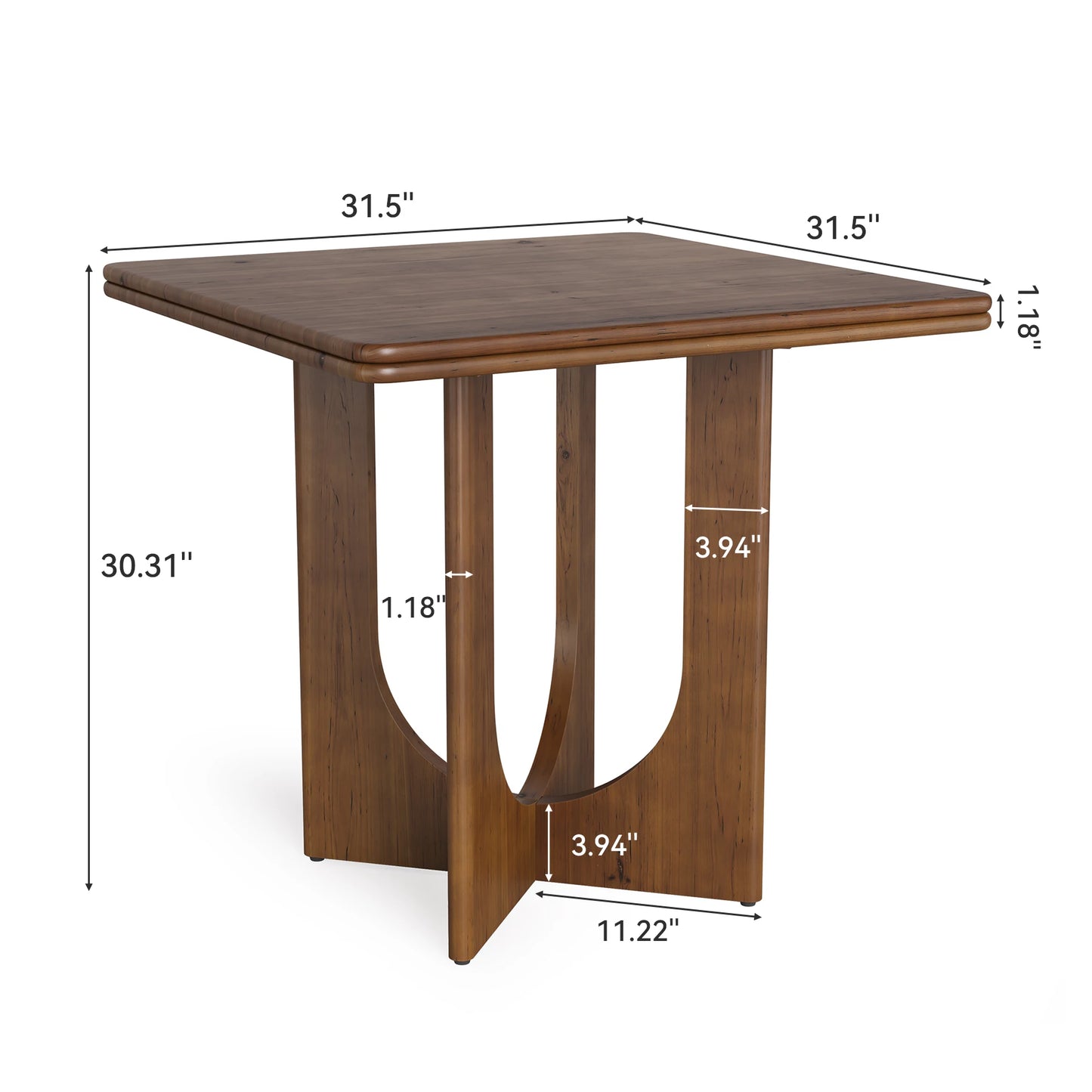 Tribesigns Square Dining Table For Two To Four People