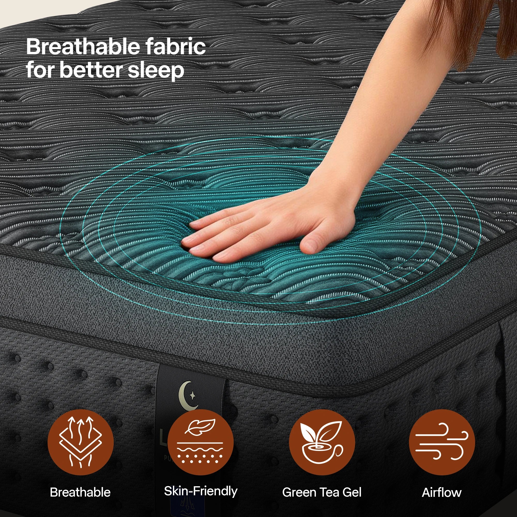 Memory Foam Spring Mattress With Gel And Pocket Springs