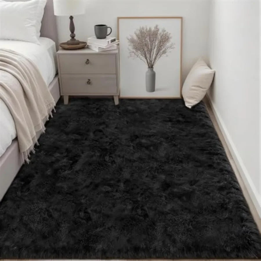 Fluffy Ultra Soft Shag Area Rug Non Slip Polyester Kilim