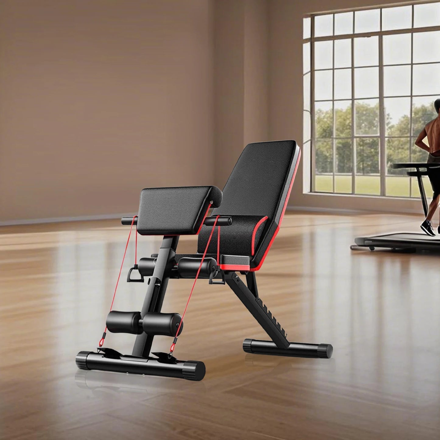 Fitness Bench Adjustable Strength Training Multifunctional Stool