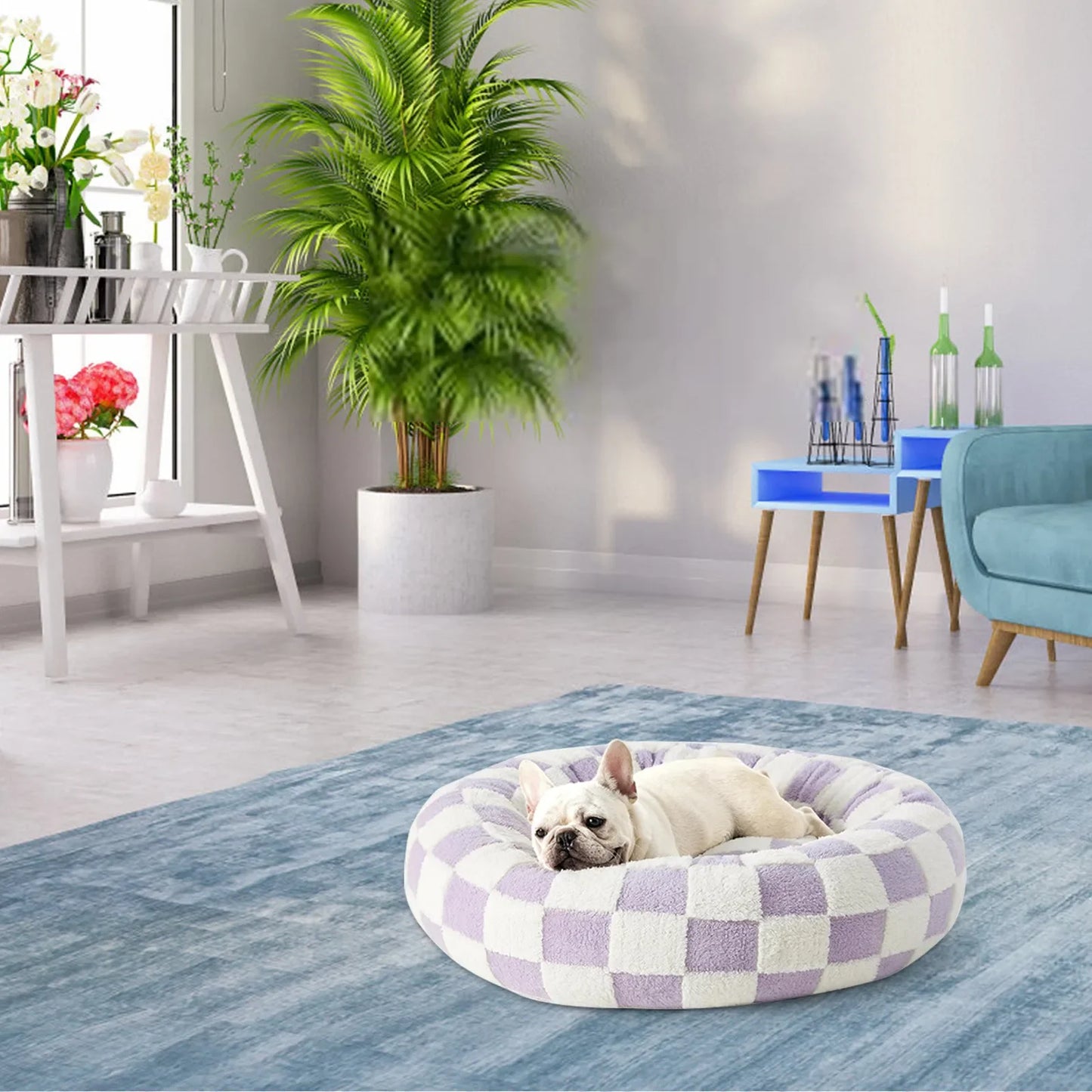 Sky Clouds Dog Kennel Bed Washable Orthopedic Cozy Sofa