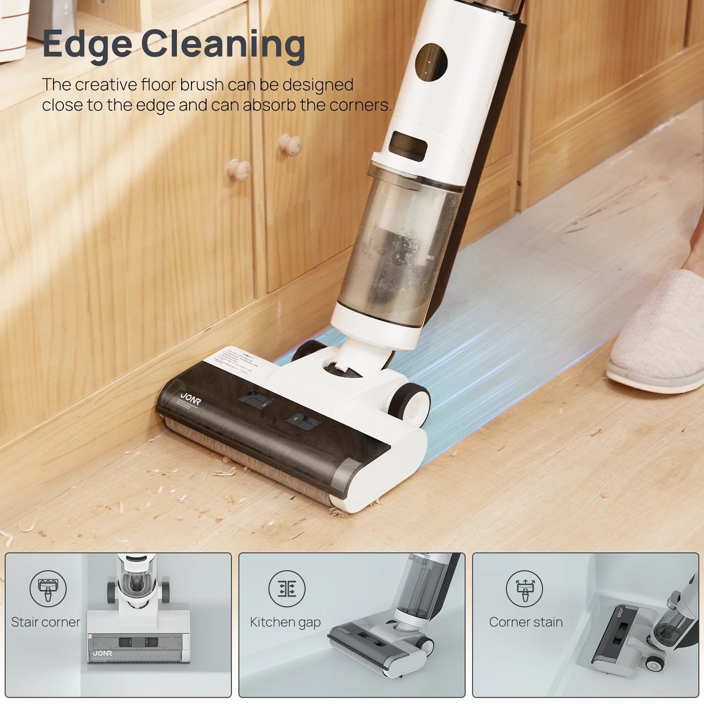 Jonrd ED12 Wet Dry Vacuum and Floor Washing Cleaner