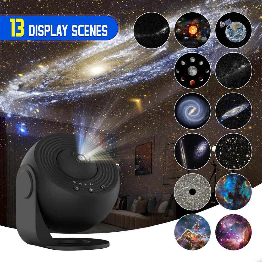 Aiopp 13 In 1 Star Projector Galaxy Night Light Bedroom