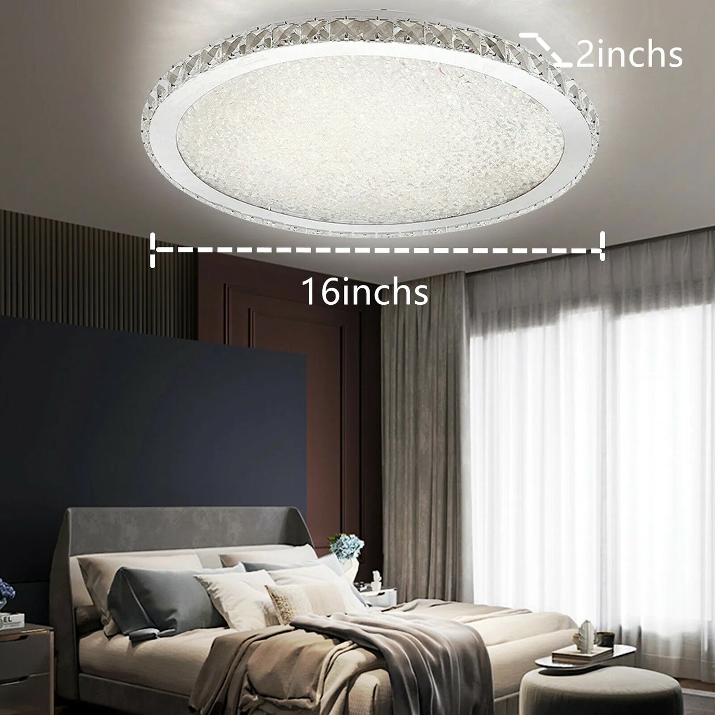 LOYALHEARTDY Modern Crystal Ceiling Light Pendant