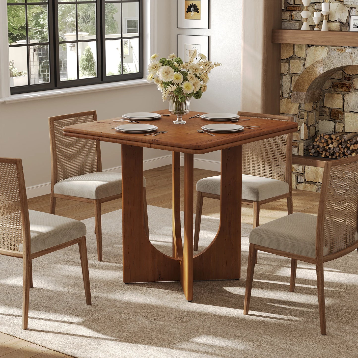 Tribesigns Square Dining Table For Two To Four People