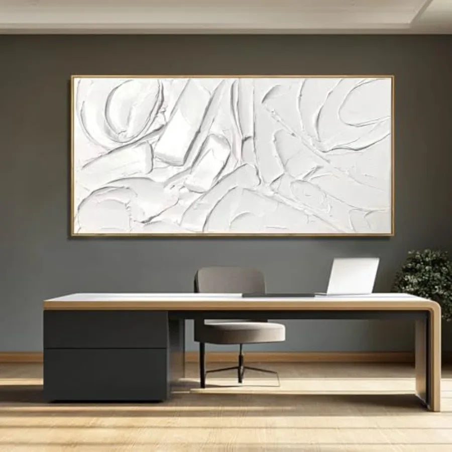 Abstract Modern Wall Art Poster On Canvas Framed Decor