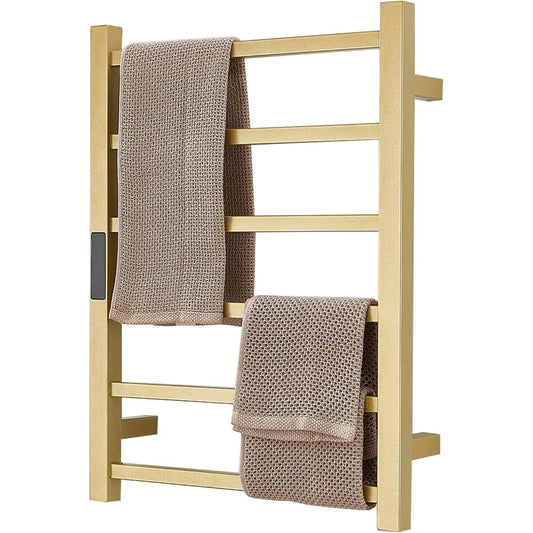 Stainless Steel Wall Mount Electric Towel Warmer 6 Bars