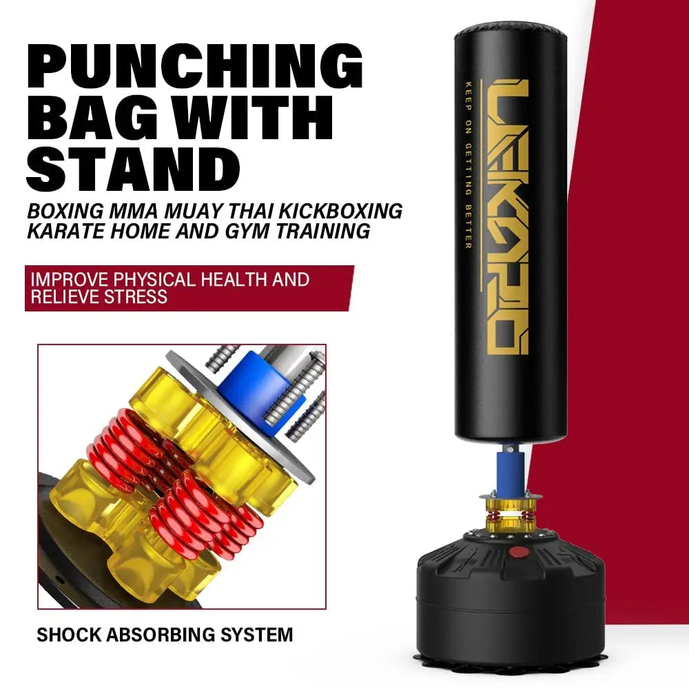 Free Standing Boxing Tower Punching Bag Muay Thai Sanda Equipment