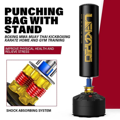 Free Standing Boxing Tower Punching Bag Muay Thai Sanda Equipment