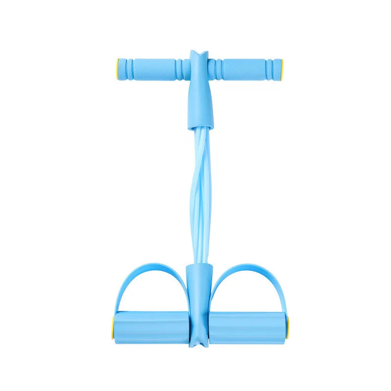 Natural Rubber Pedal Resistance Bands With Handles Home Gym Fitness