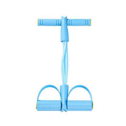 Natural Rubber Pedal Resistance Bands With Handles Home Gym Fitness