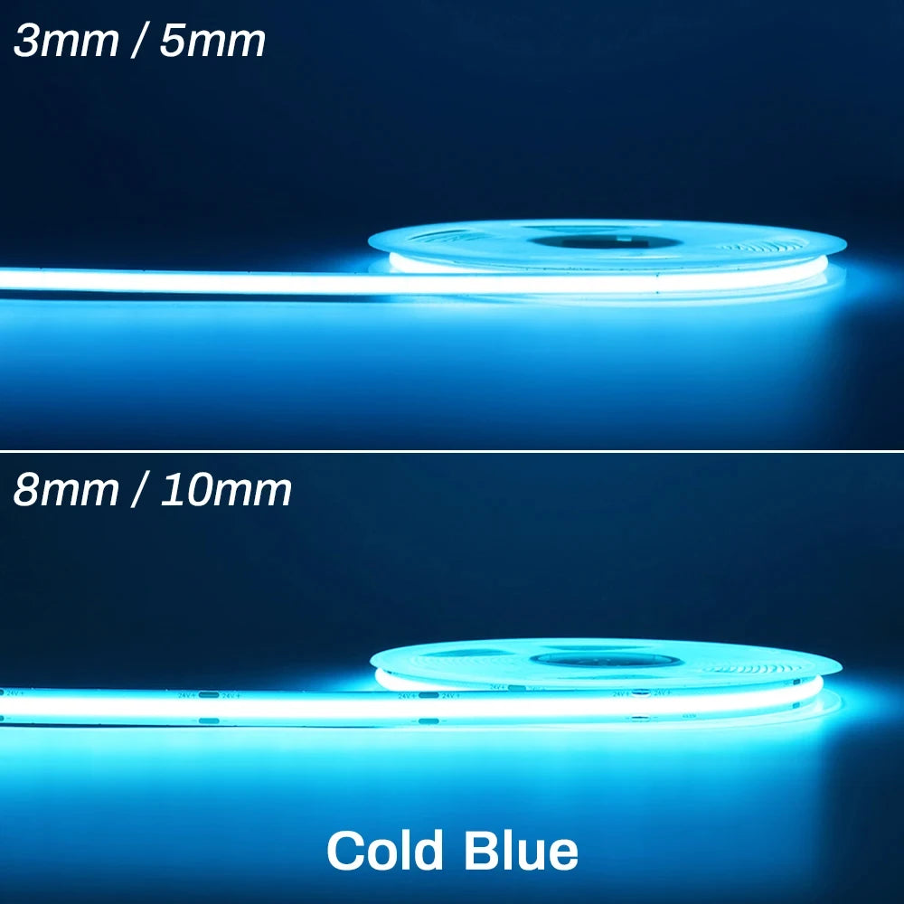 Cooleeon COB LED Strip 12V Dimmable Tape Lighting
