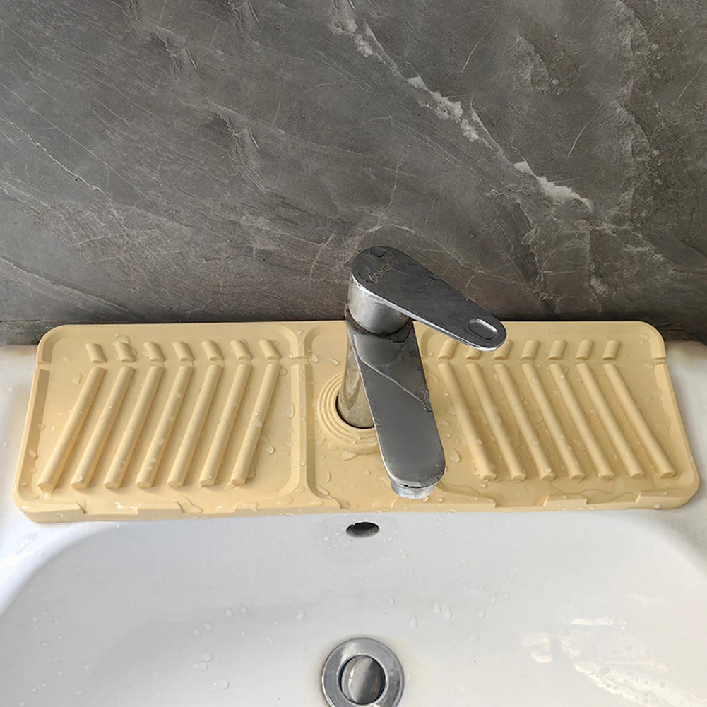 Silicone Faucet Mat Multifunction Draining Pad For Kitchen Countertop