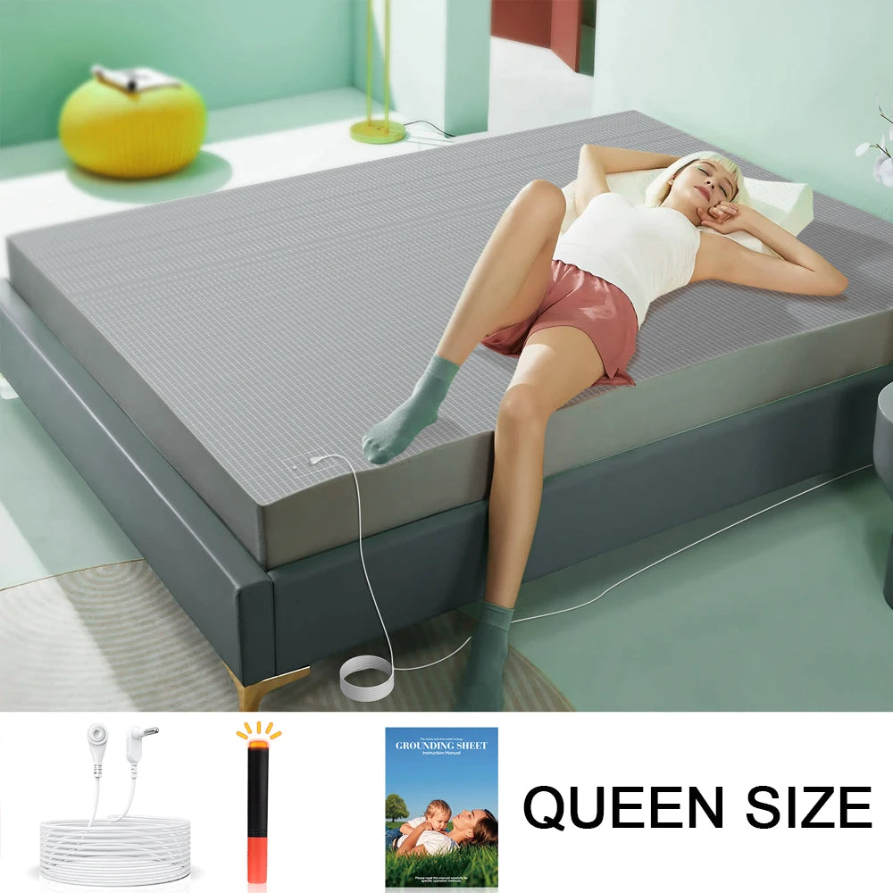 Astarexin Earthing Fitted Sheet With Conductive Silver Fiber