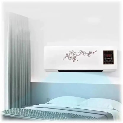 Compact Wall-Mounted Air Conditioner and Heater with Remote