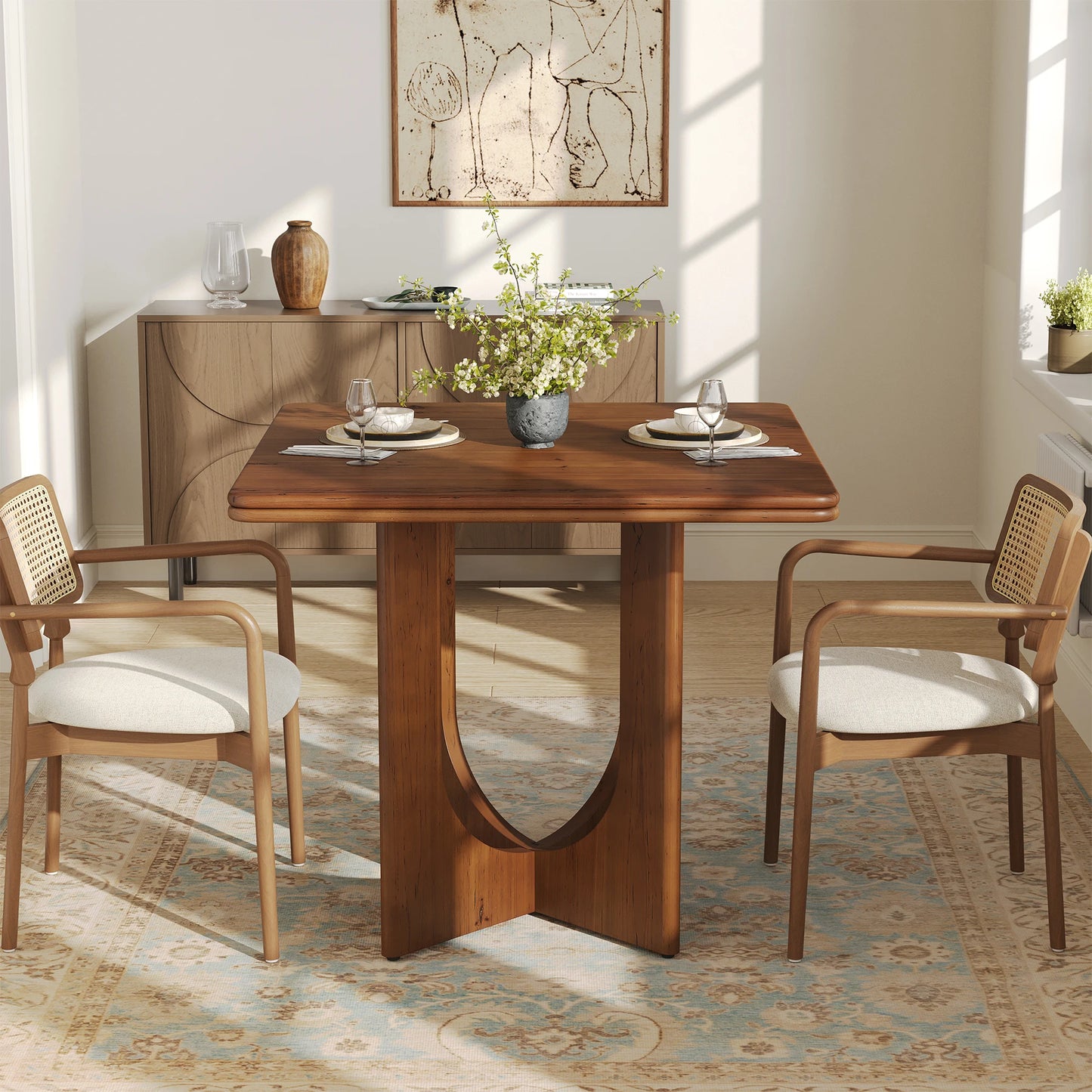 Tribesigns Square Dining Table For Two To Four People