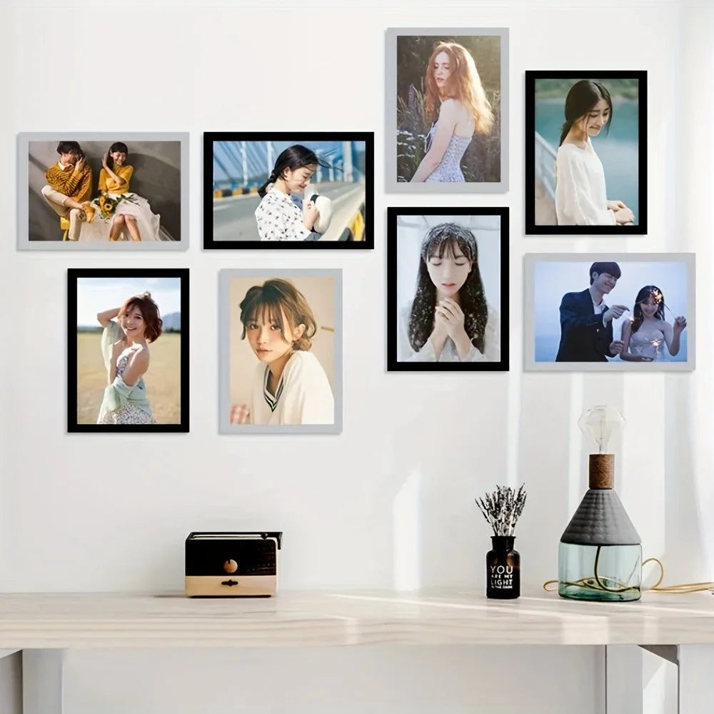 3Pcs Magnetic Wall Frame Set Self Adhesive Photos Notes