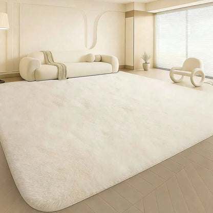 Eluckya Plush Thick Long Pile Carpet Non Slip Area Rug