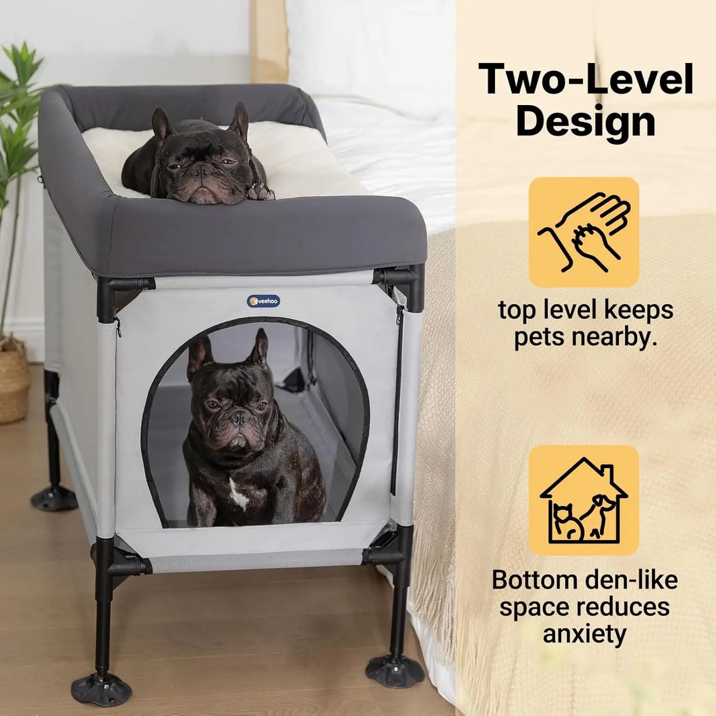 Elevated Pet Bunk Bed For Dogs And Cats Window Perch