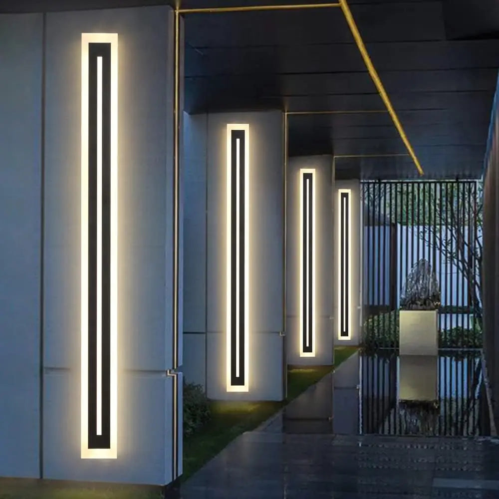 Outdoor Modern LED Wall Sconce IP67 Frosted Acrylic