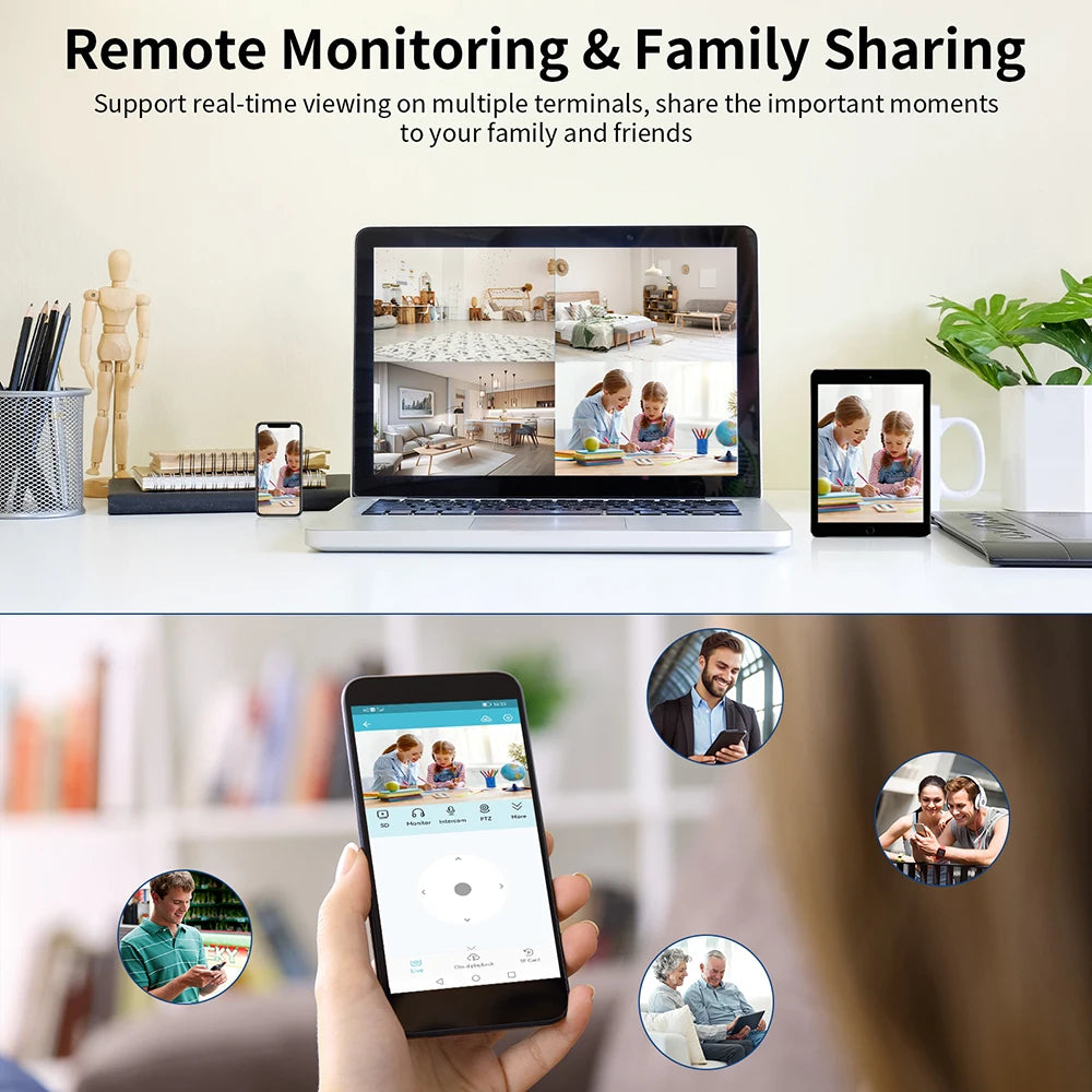 Vstarcam Indoor 360 Security Camera With 1080P Motion Detection