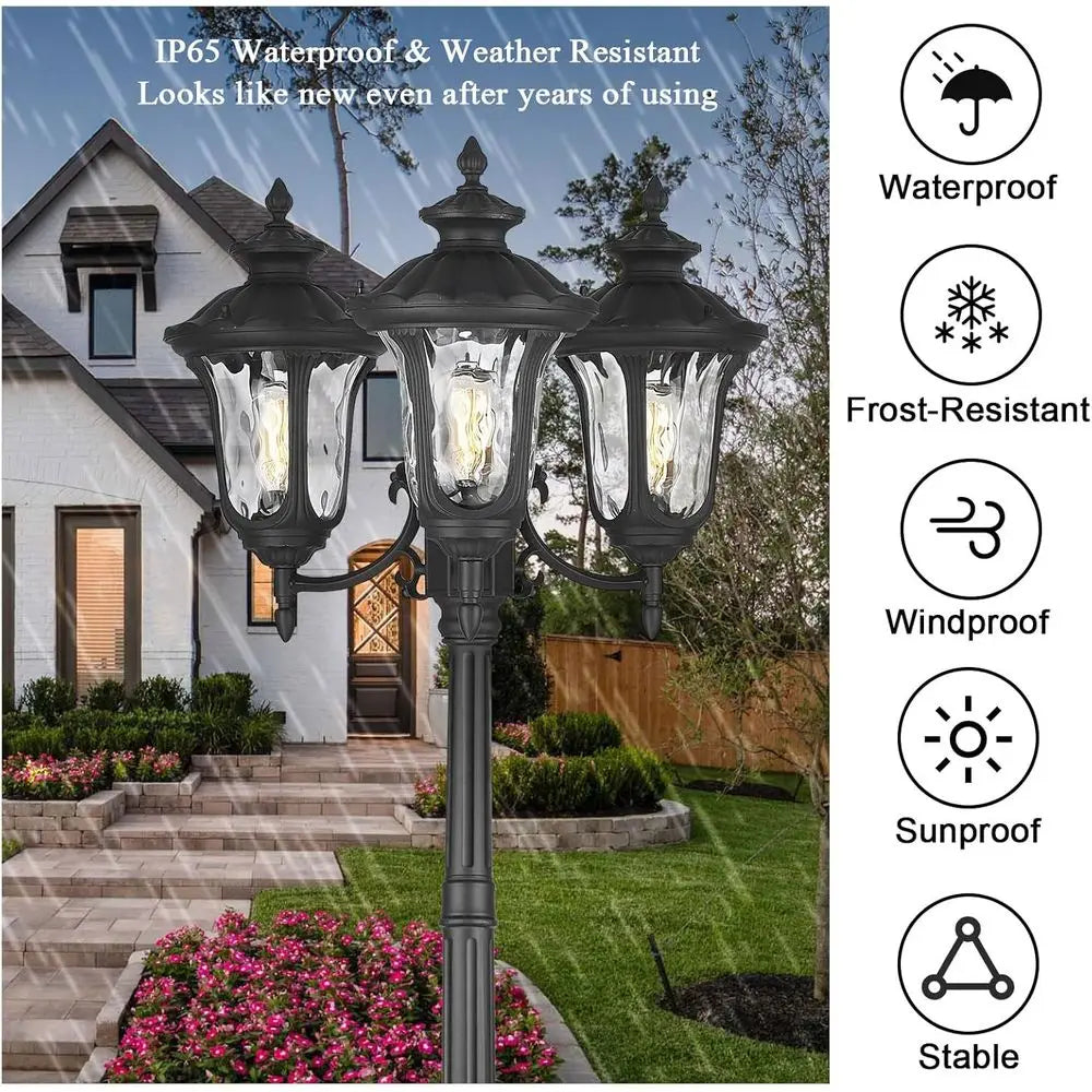 Outdoor Lamp Post Light For Garden And Street Weatherproof