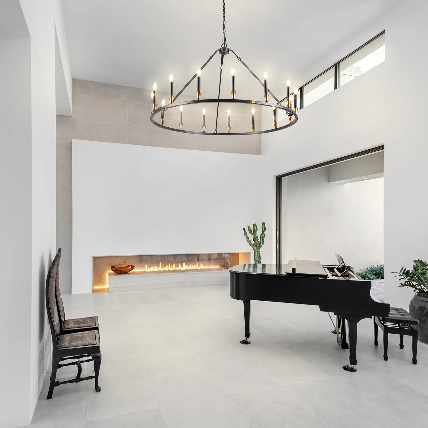 15 Light Wagon Wheel Chandelier For Dining Room And Hall