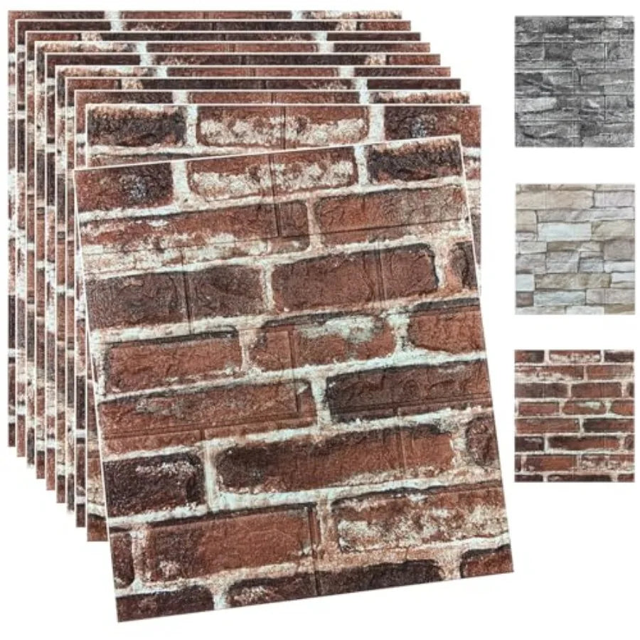 3D Foam Wall Panels Peel And Stick Brick Wallpaper