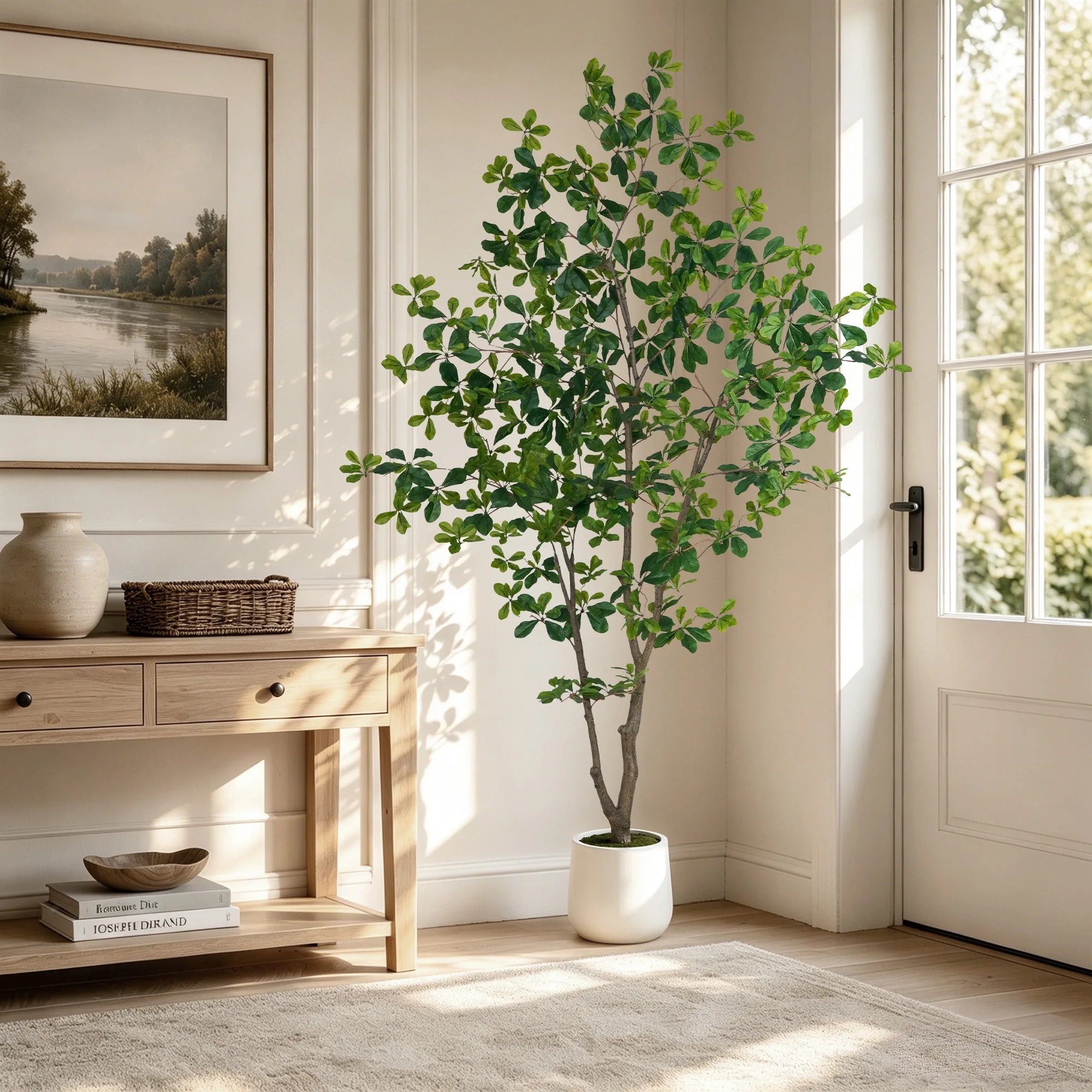 Olitree Faux Olive Tree Indoor Plant With Realistic Wood Trunk