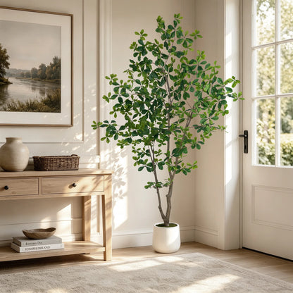 Olitree Faux Olive Tree Indoor Plant With Realistic Wood Trunk