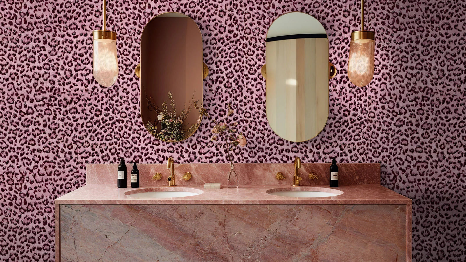 Peel And Stick Leopard Print PVC Wallpaper For Decor