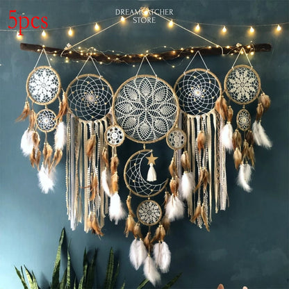 Handcrafted Dream Catcher Wall Decor Moon Dream Chaser Bohemian