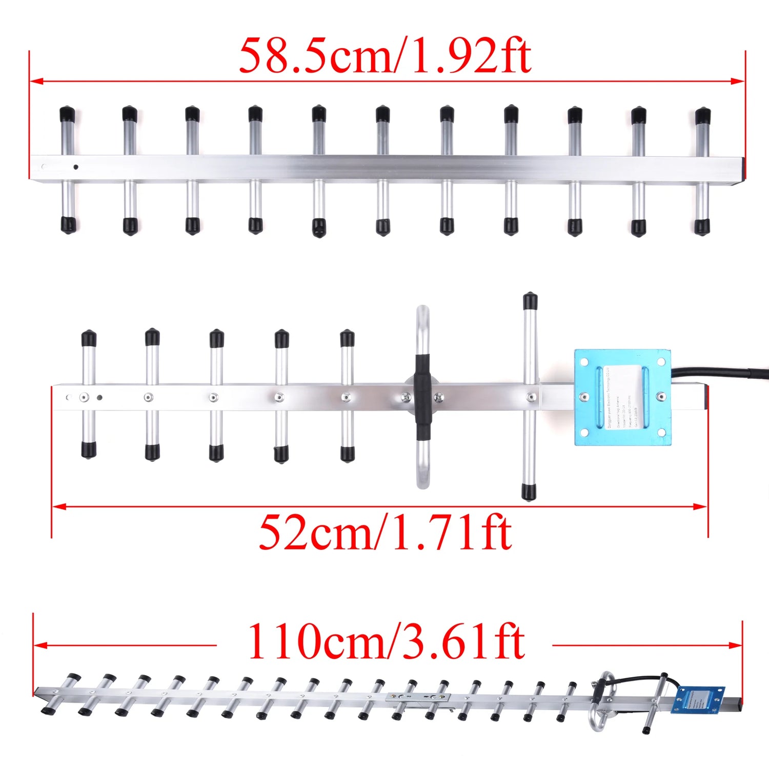 LYNNDM 19/20dBi Yagi Antenna 698-2700MHz N Female External Outdoor