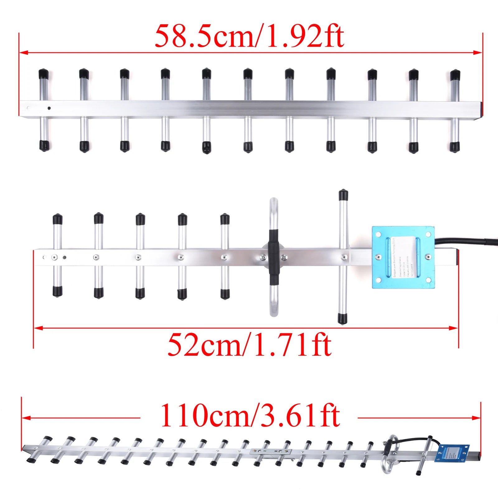 LYNNDM 19/20dBi Yagi Antenna 698-2700MHz N Female External Outdoor
