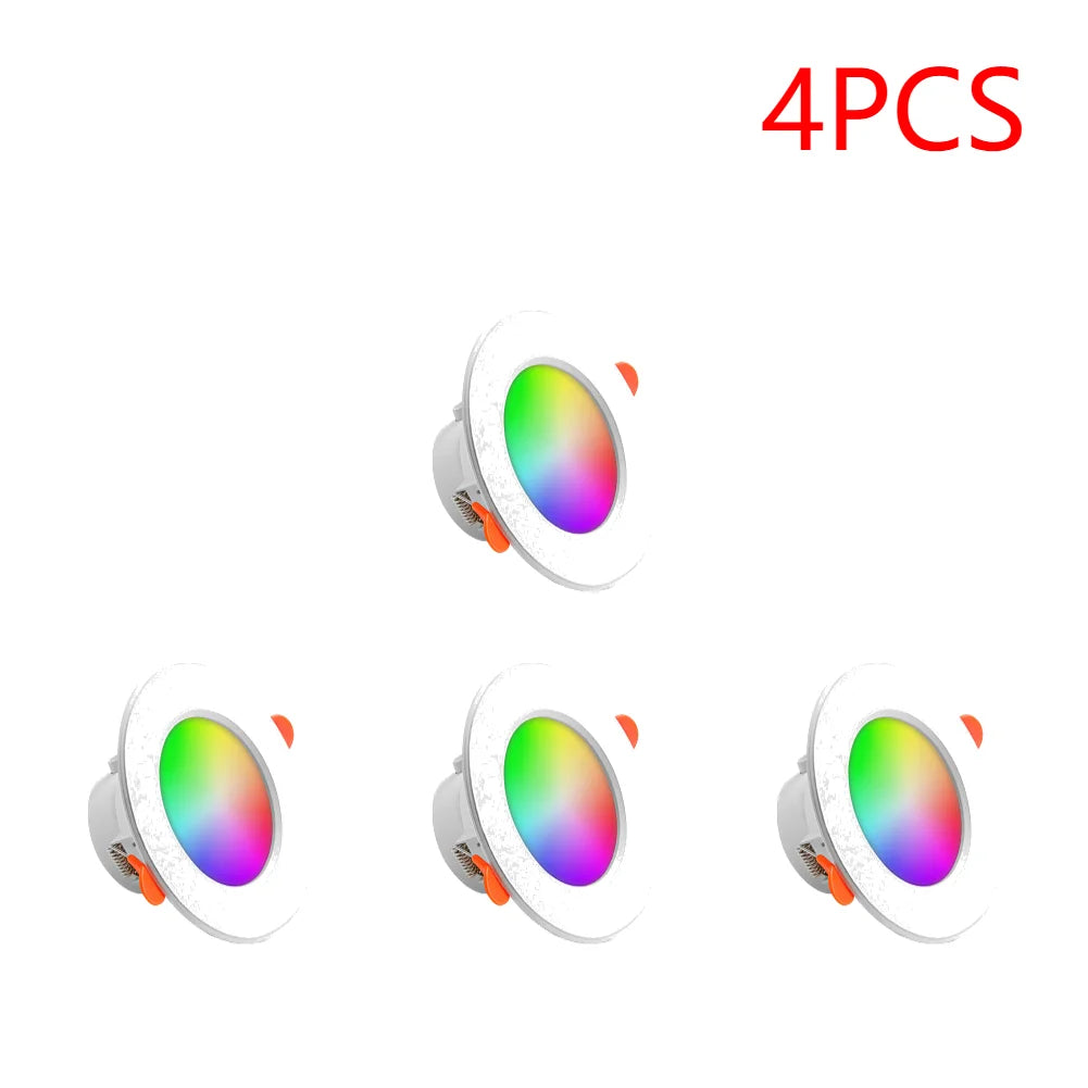 APWIKOGER Smart LED Downlight 10W RGB CCT Bluetooth Ceiling Lamp