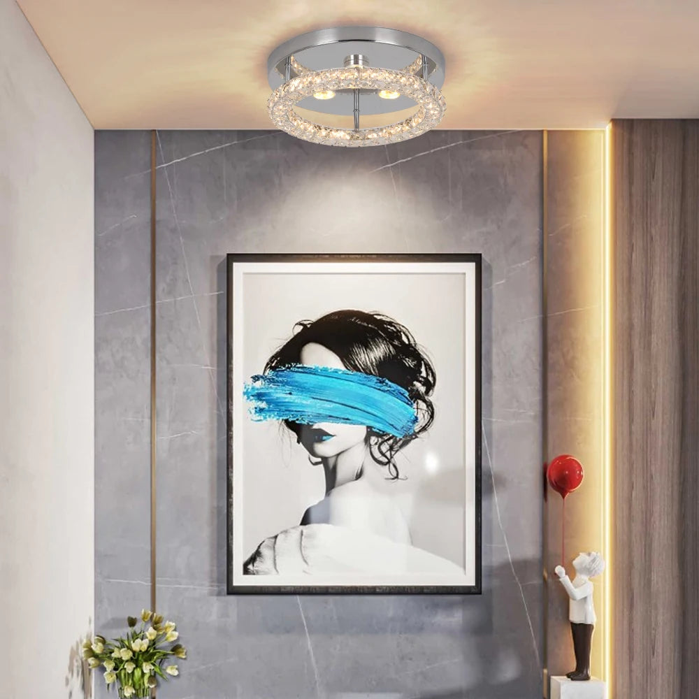 VETRULUS Crystal Chandelier Luxury Pendant Ceiling Lamp LED Living Room
