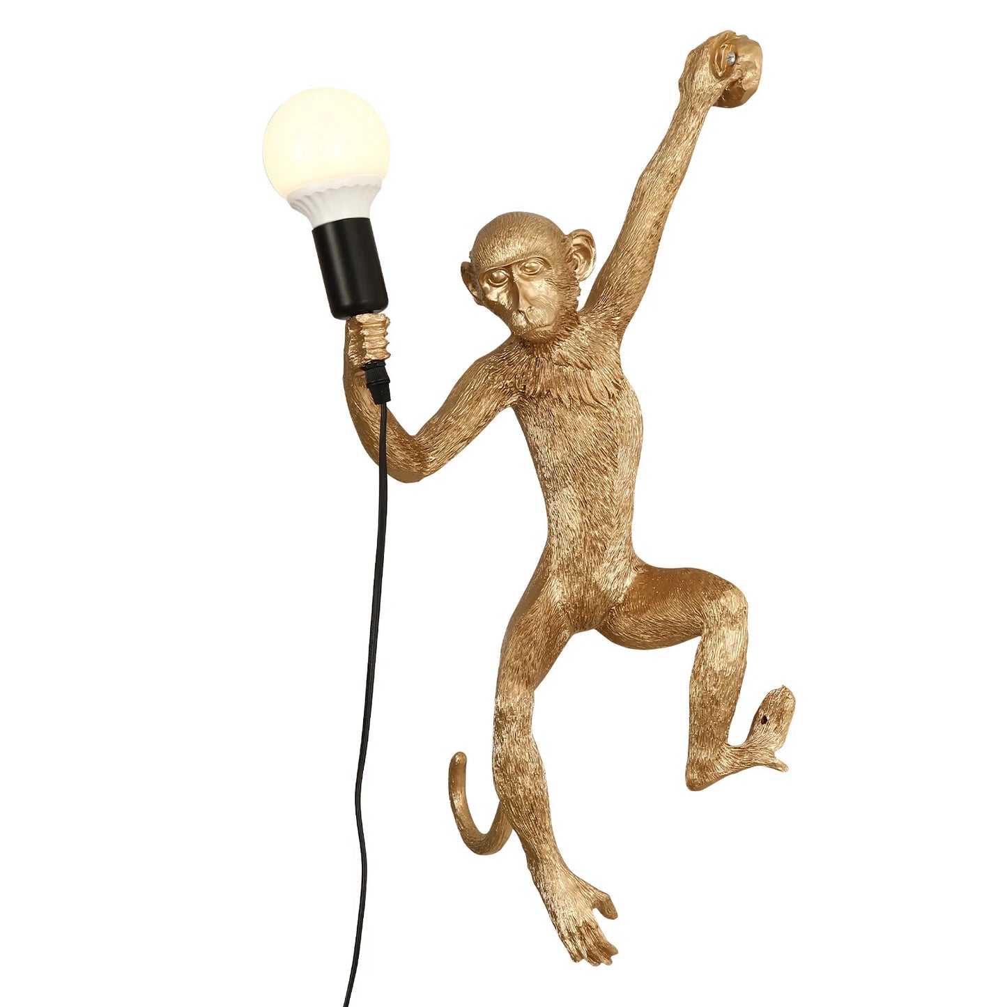 Retro Resin Monkey Wall Light With Switch